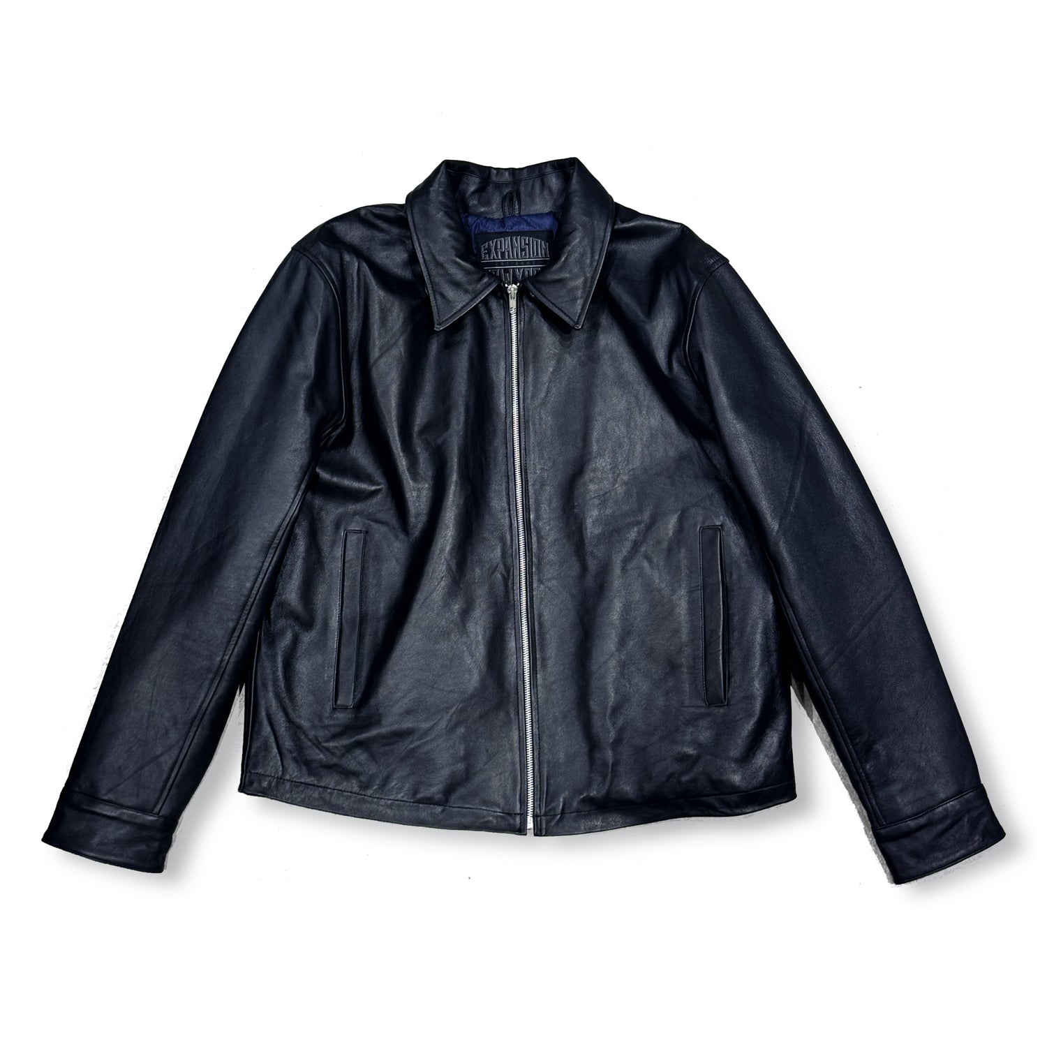 EXPANSION NYTHE GOLDS WICK LAMB LEATHER JACKET（Black） – BEANS