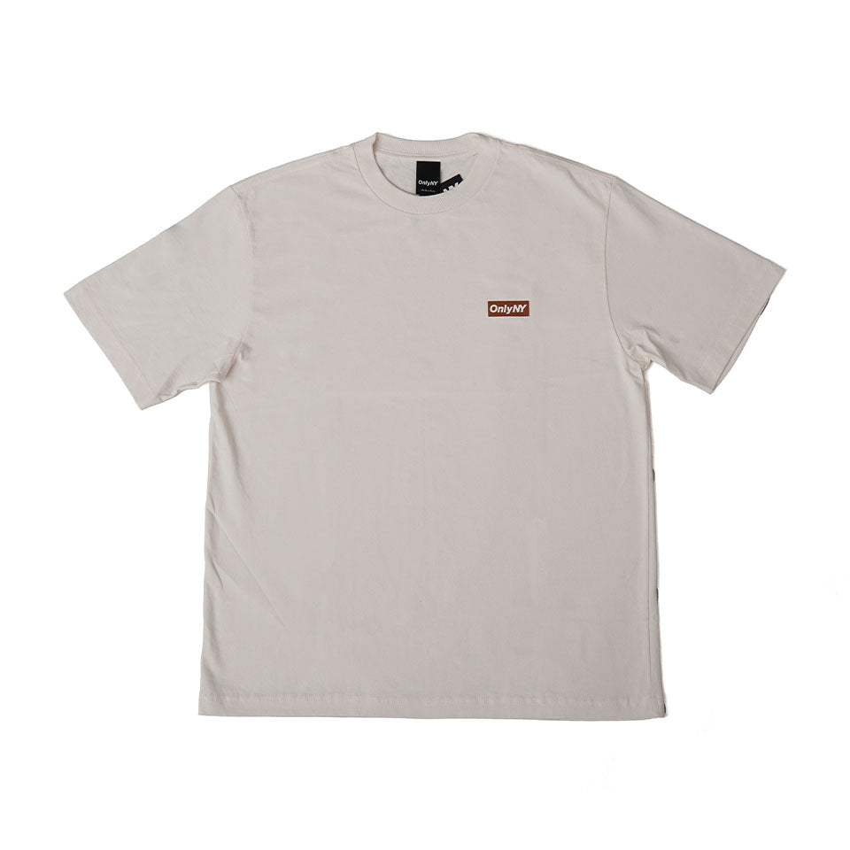 Only NYBlock Logo T-Shirt（Natural/Brown） – BEANS