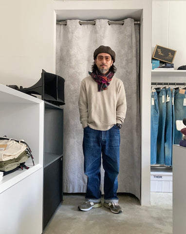 サイズ感と素材感を<br>意識したスタイル