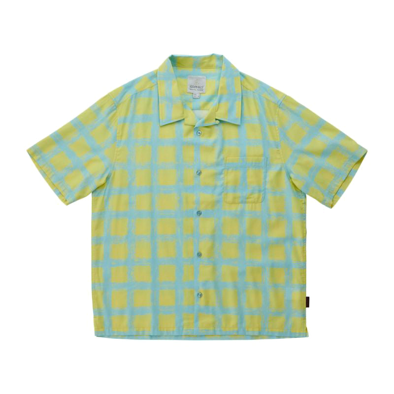 GRAMICCI<br>[Limited Edition Products]CHECKERD RAYON SHIRT（Glow）