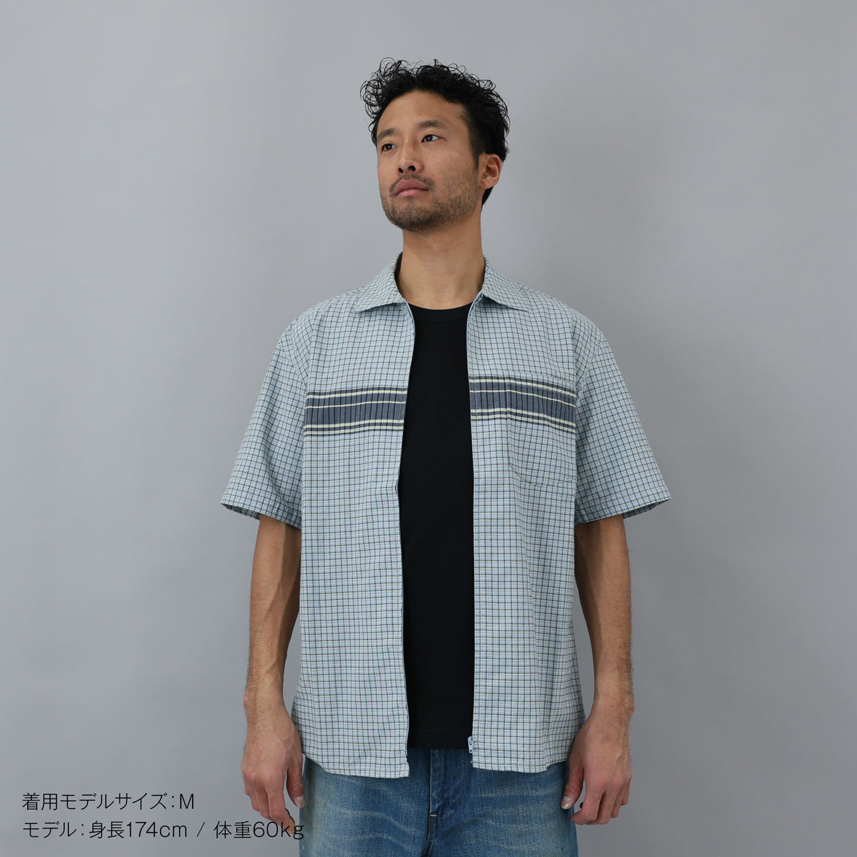 GRAMICCI[Limited Edition Products]ZIP UP WAVE SHIRT（Pacific