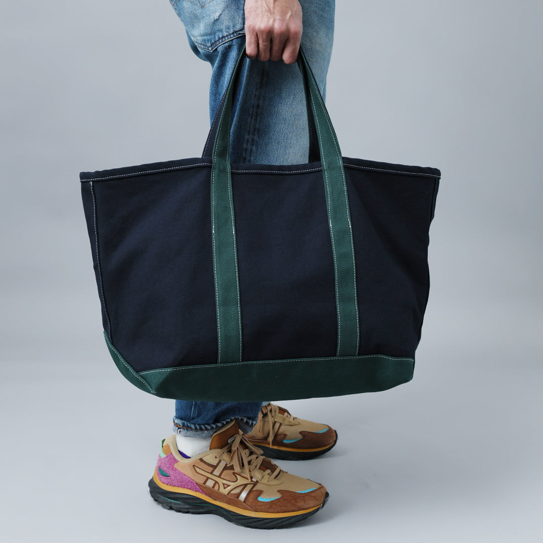 BIRTHDAYSUITSOLID CANVAS BAG（Navy） – BEANS