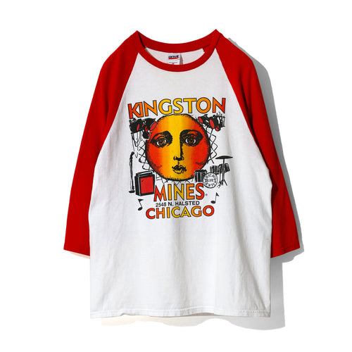 【USED】anvil Raglan Sleeves T-Shirt  KINGSTON MINES［M25008838］
