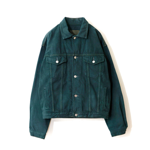 【USED】90’s OLD GAP Overdyed Dark Green Denim Jacket［U260000196］