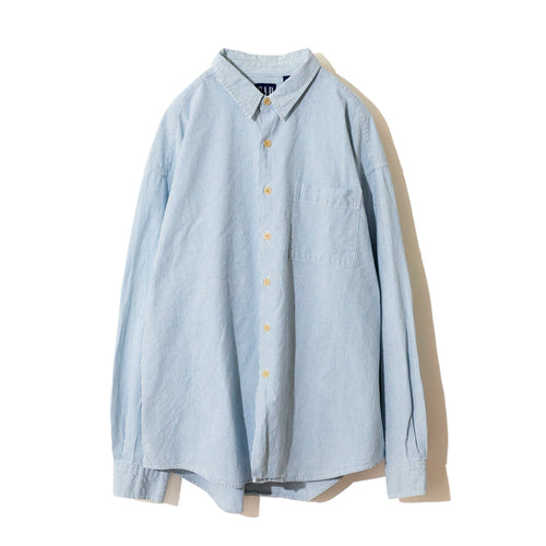 【USED】OLD GAP Stripe Regular Collar Shirt XL［U260000212］