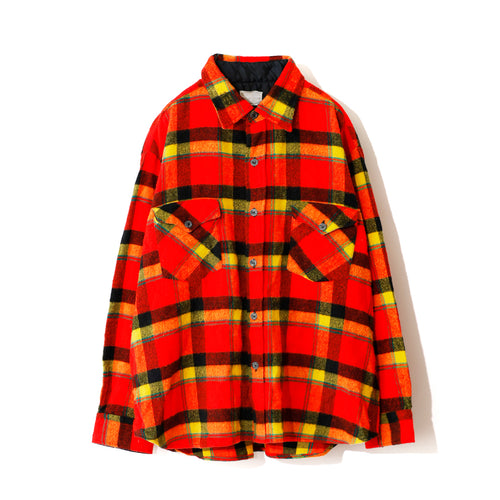 【USED】80's  Montgomery Ward ACRYLIC Flannel Shirt［U260000256］