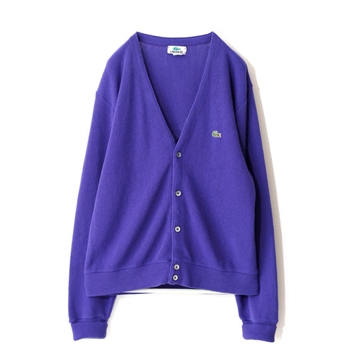 【USED】LACOSTE Cardigan Made in USA Purple［U260000248］
