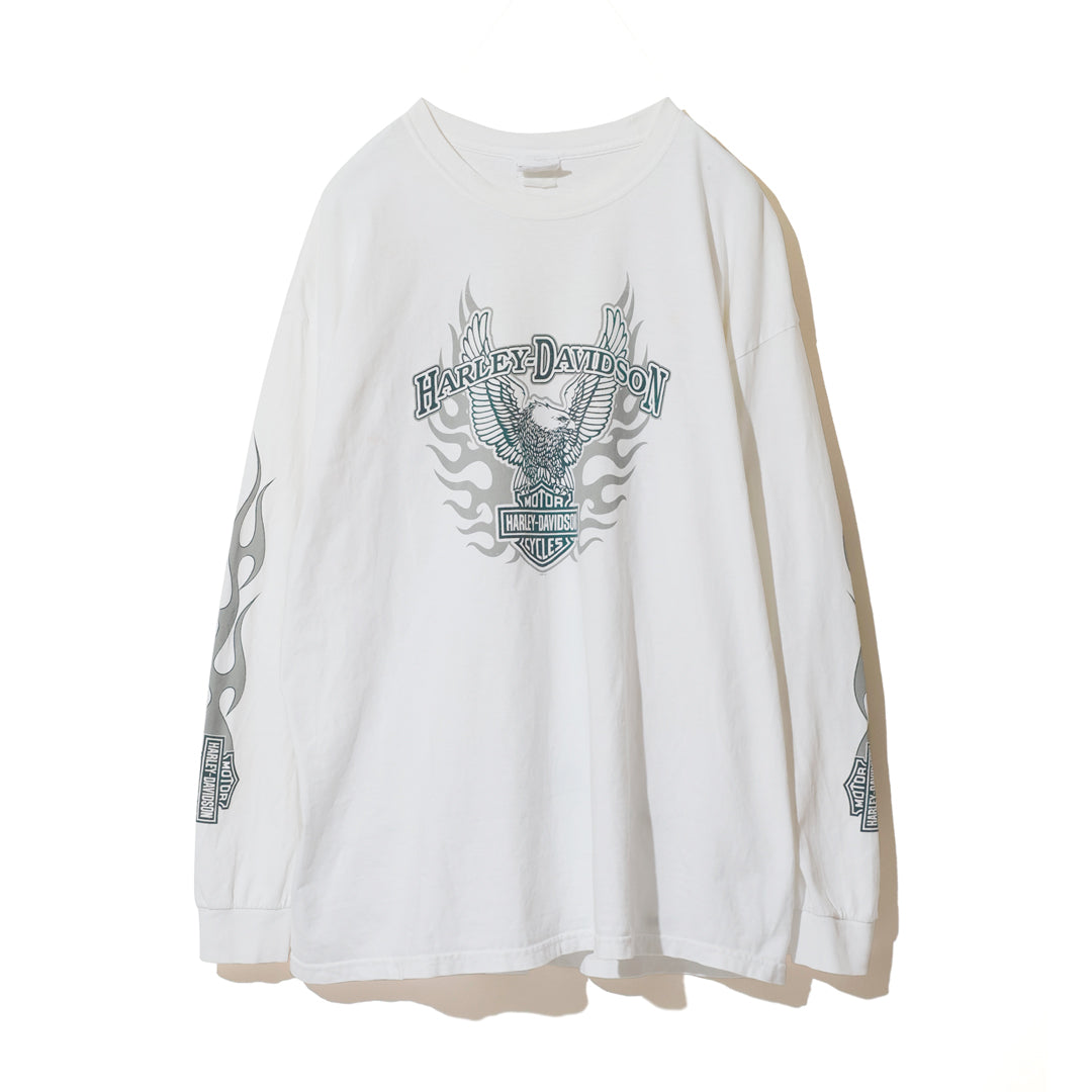Harley-Davidson 長袖カットソー フレームス USED】Harley-Davidson Flames L/S T-shirt［U260000167］ – BEANS
