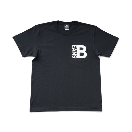 BEANS<br>ORIGINAL POCKET LOGO T-Shirt（Black）
