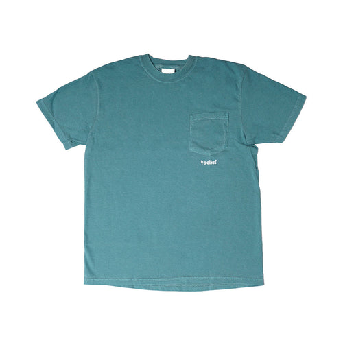 Belief NYC<br>LOGO POCKET TEE（Green）