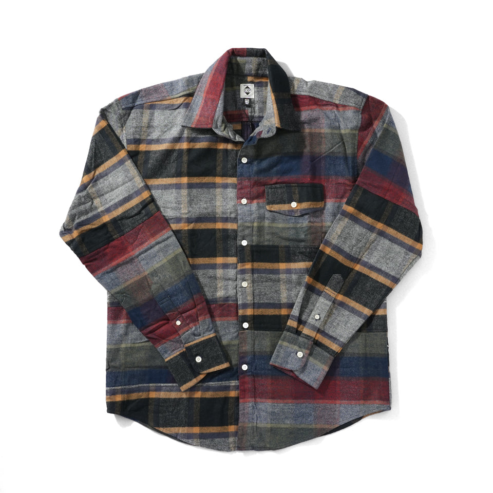 EXPANSION NY<br>TARTAN CHECK COMBO LONG SLEEVE SHIRTS