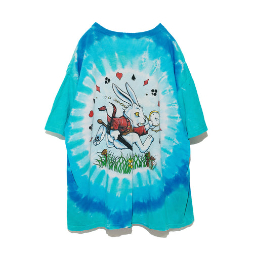 【USED】LIQUID BLUE ALICE IN WONDERLAND TIE DYE T-Shirt［U260000070］