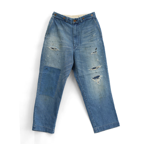 H.UNIT<br>H-PT084 Denim work trousers（Customize）