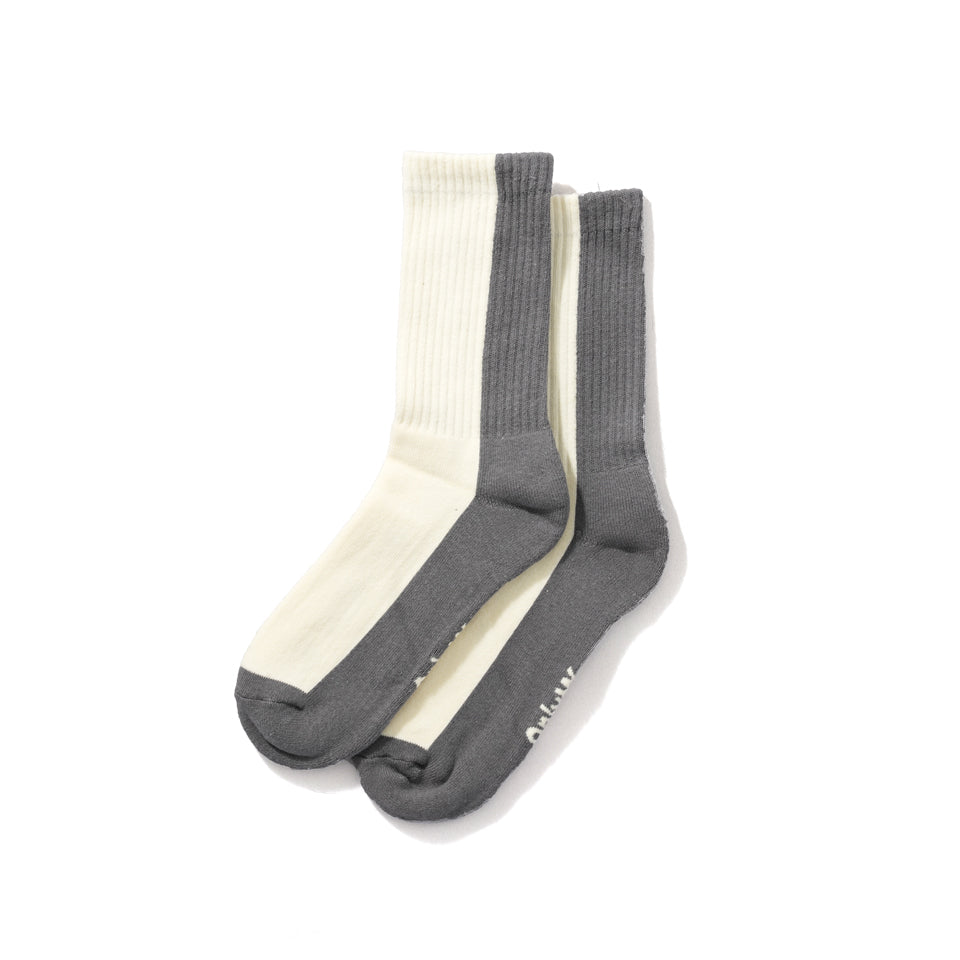 Only NY<br>HALF＆HALF SOCKS（Natural×Gray）