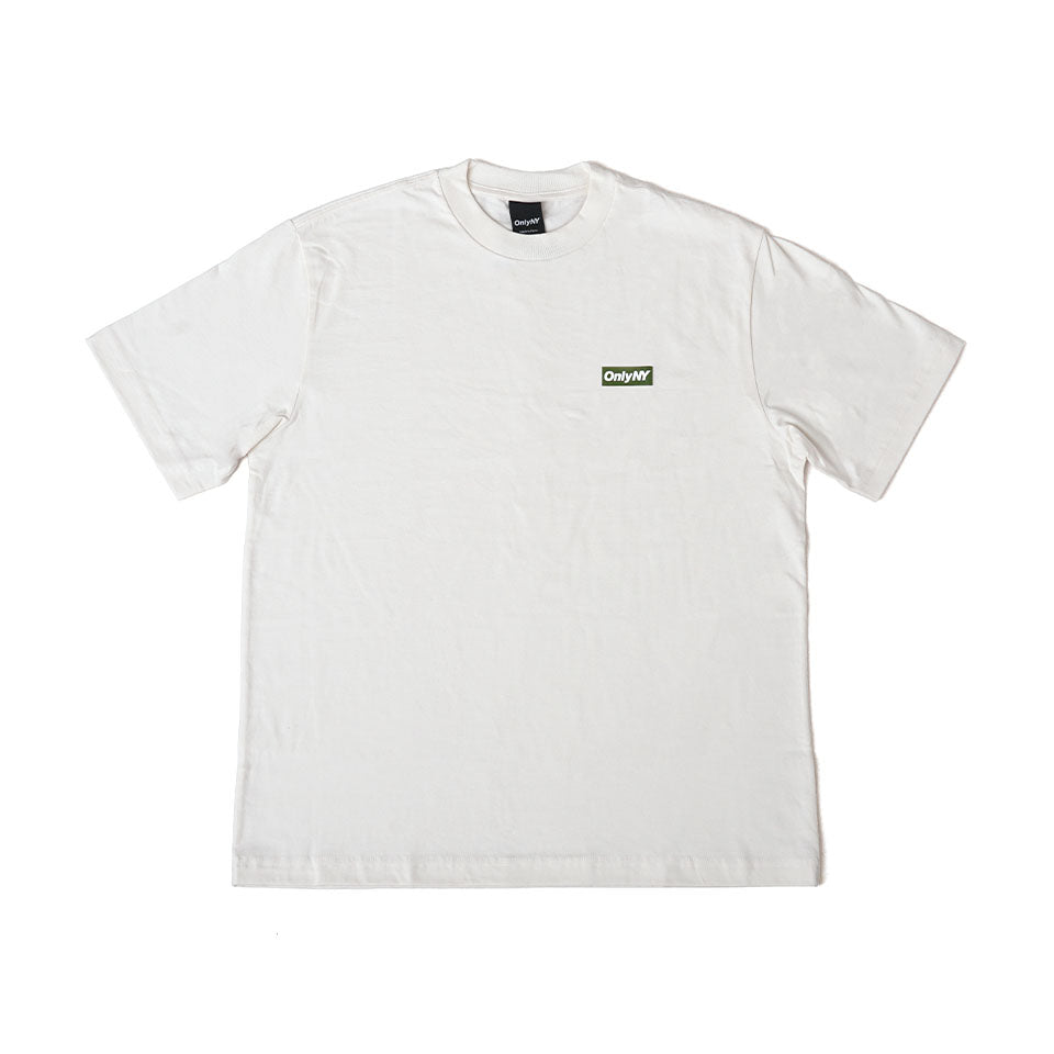 Only NY<br>Block Logo T-Shirt（Natural/Green）