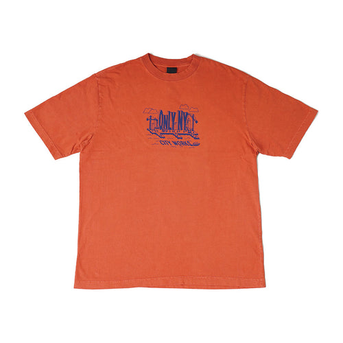 Only NY<br>CITY WORKS T-SHIRT（Orange）