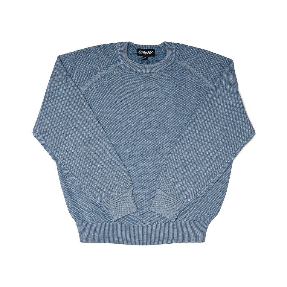 Only NY<br>COTTON INDIGO BIRDSEYE SWEATER（Indigo）