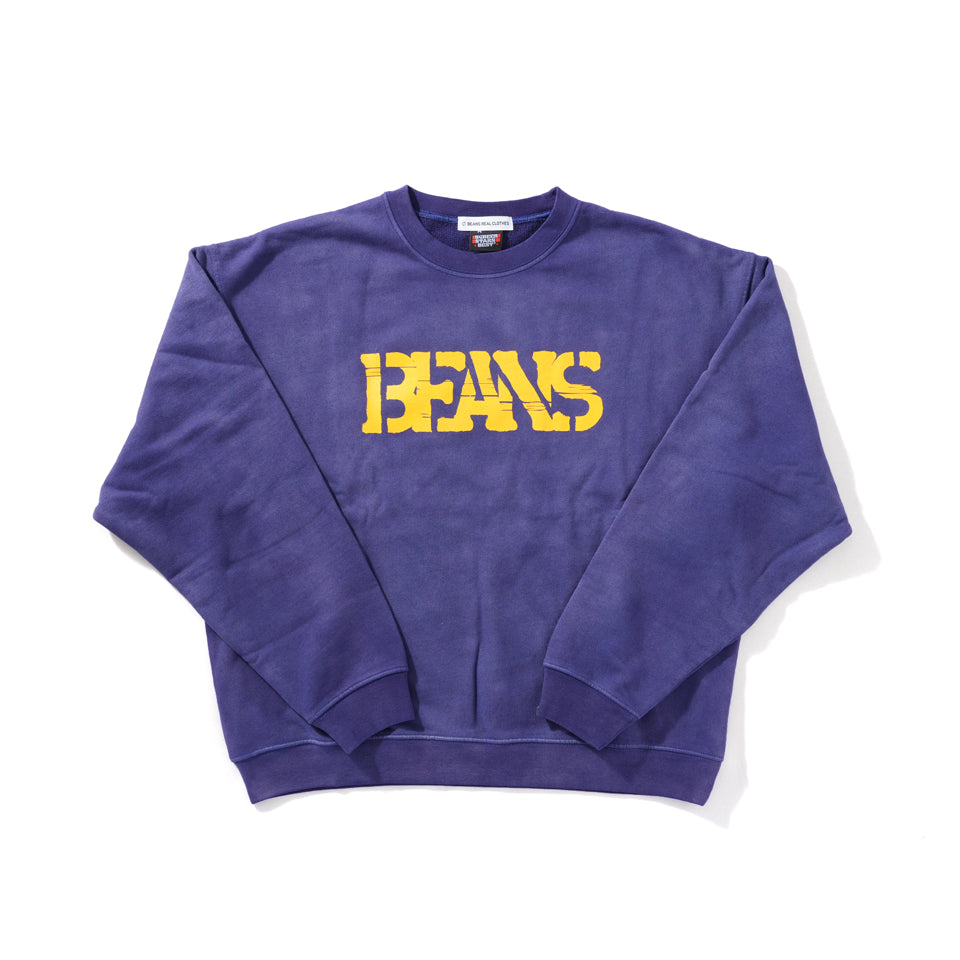 BEANS<br>ORIGINAL PIGMENT Crew Neck Sweat  (Navy)