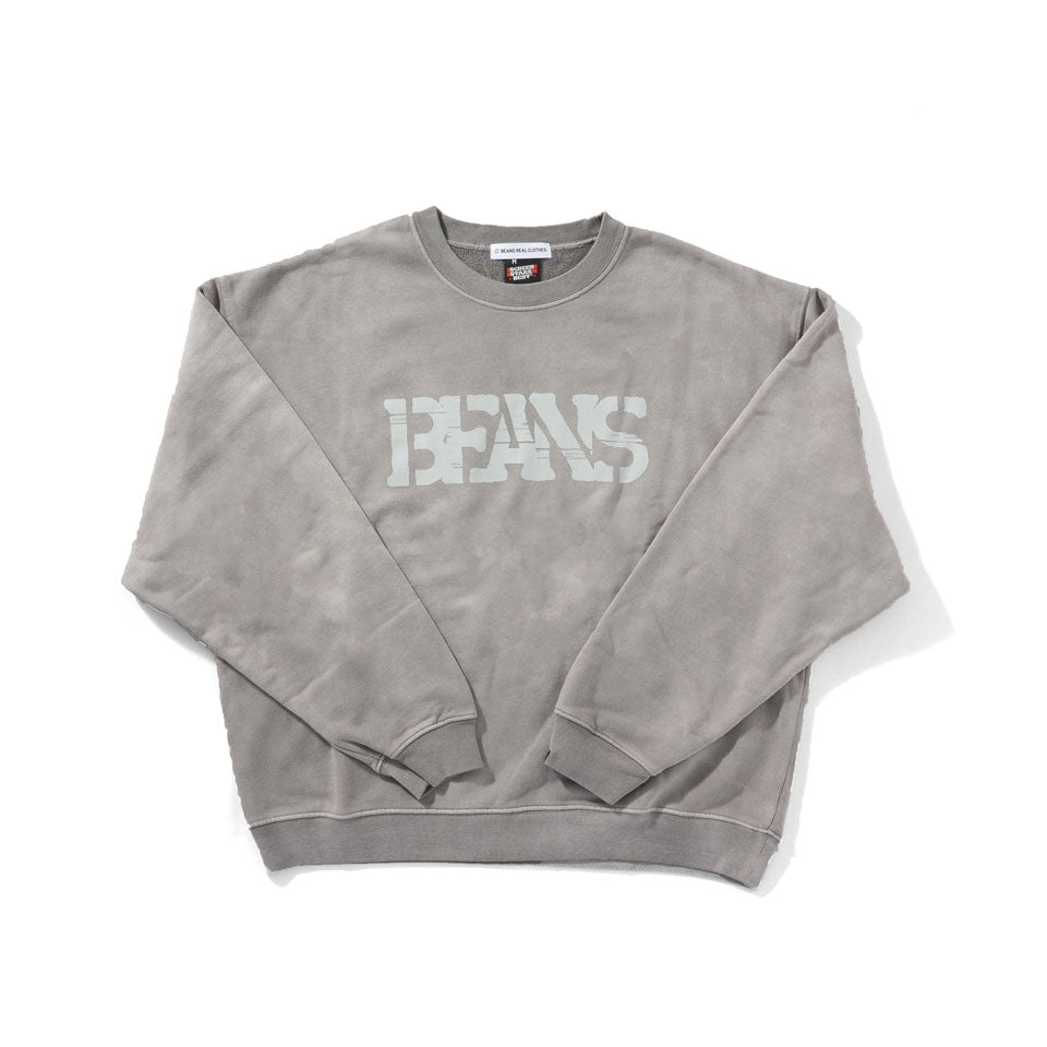 BEANS<br>ORIGINAL PIGMENT Crew Neck Sweat  (Gray)