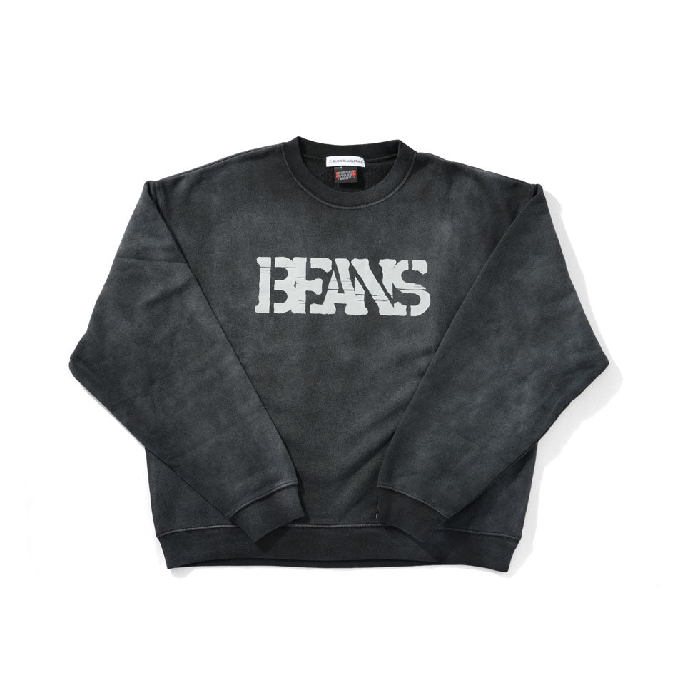 BEANS<br>ORIGINAL PIGMENT Crew Neck Sweat  (Black)