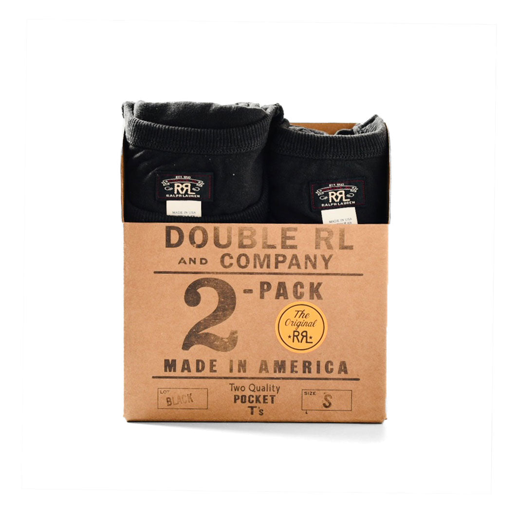 RRL<br>POCKET T-SHIRT 2PACK（Black）