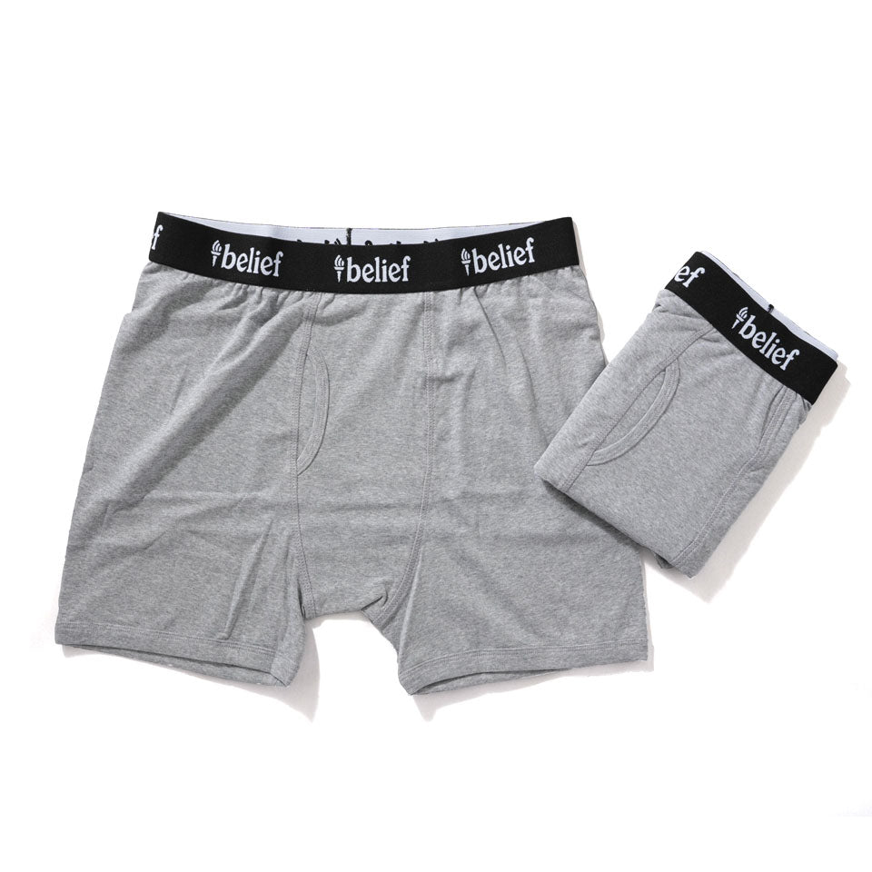Belief NYC<br>Boxer Brief 2 Pack（Heather Grey）