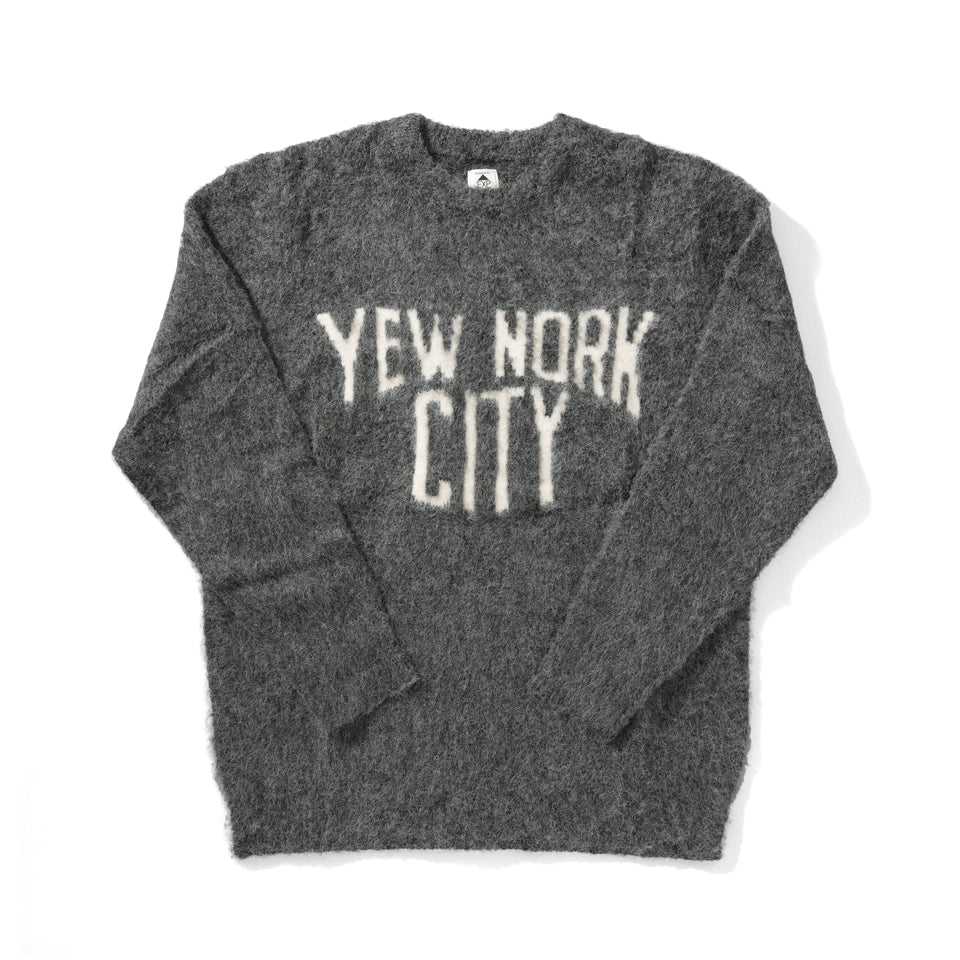EXPANSION NY<br>YEW NORK MOHAIR SWEATER（Gray）