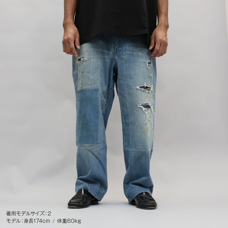 H.UNITH-PT084 Denim work trousers（Customize） – BEANS