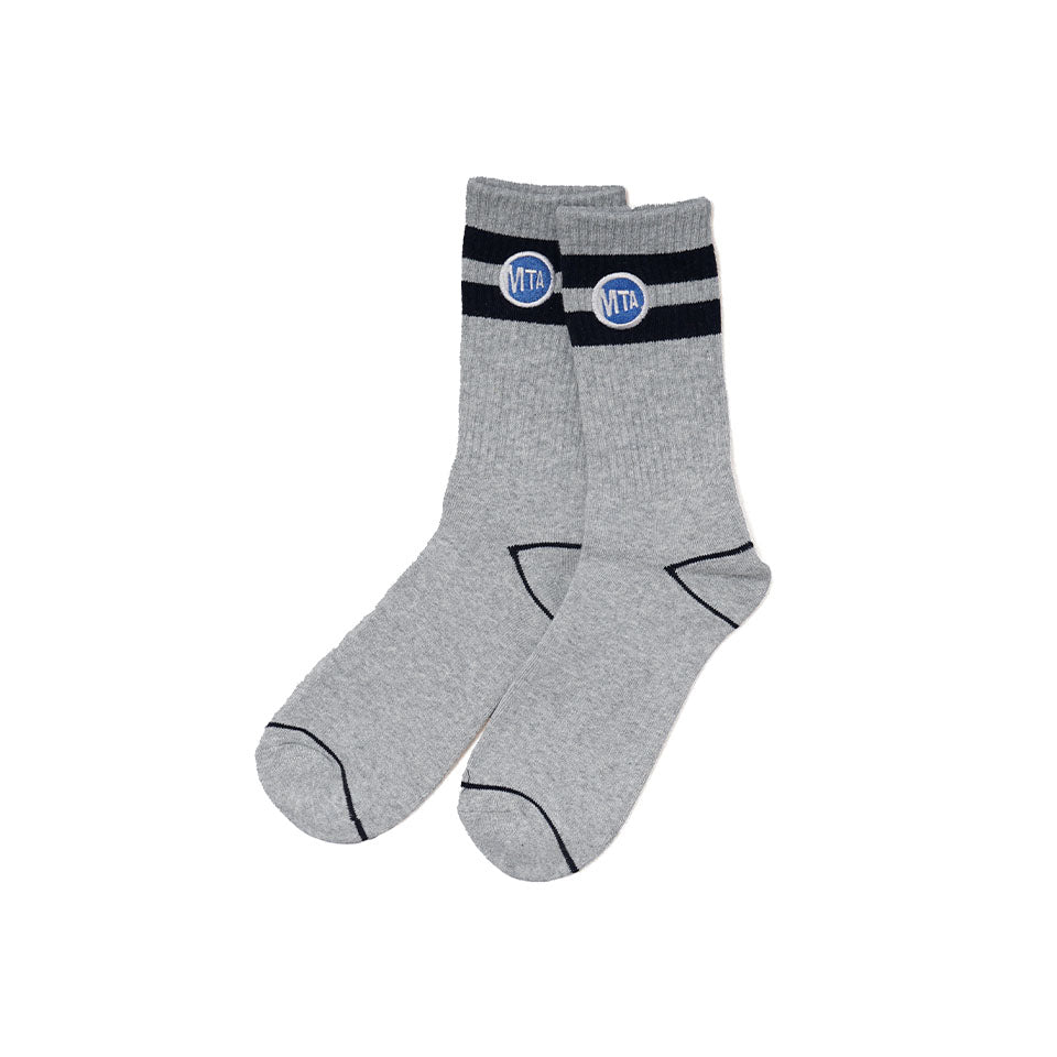 Only NY<br>MTA CORE STRIPE SOCKS（Heather Gray）