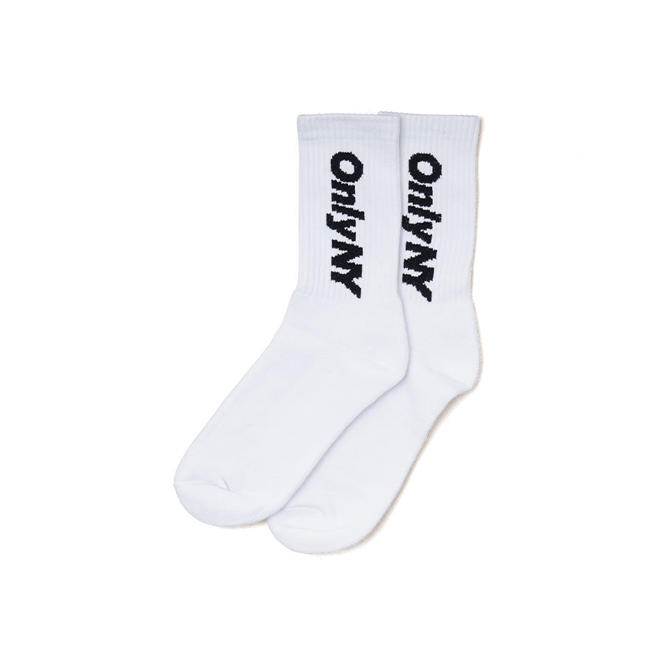 Only NY<br>3-PACK CORE LOGO SOCKS（White）