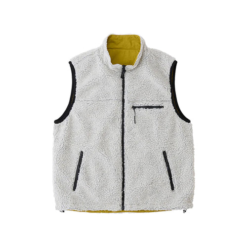 GRAMICCI<br>REVERSIVLE SHERPA VEST（NATURAL/CHARTREUSE）