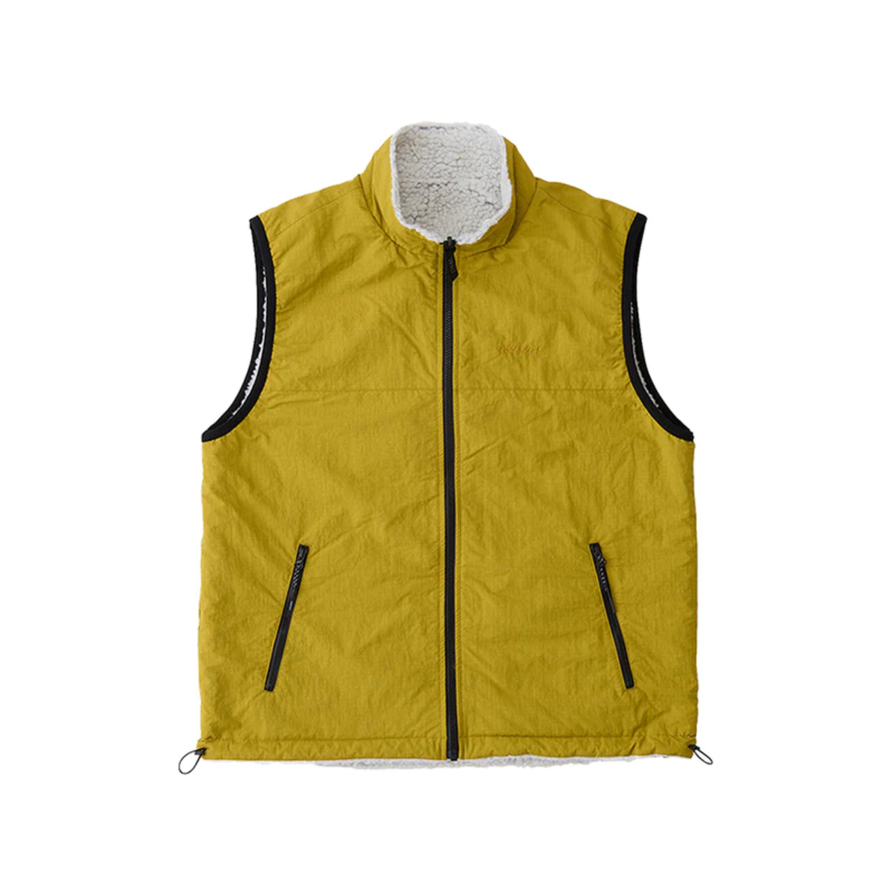 GRAMICCIREVERSIVLE SHERPA VEST（NATURAL/CHARTREUSE） – BEANS